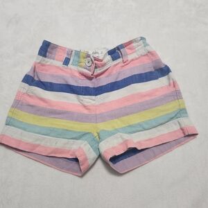 Mini Boden Striped Chino Style Shorts